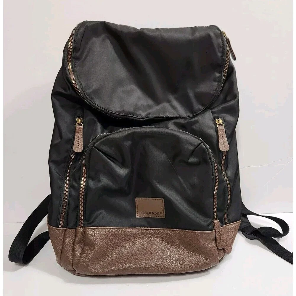 Maurices Black Nylon Backpack 15